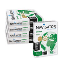 Navigator Universal A4 80gsm White Paper 2500 Pack NAVA480 - 99.9% Jam-Free, Silky-Smooth Surface, Superior Ink Absorption