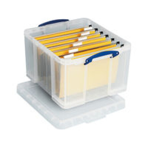 REALUSE REALLY USEFUL 42 LITRE BOX AND LID CLR