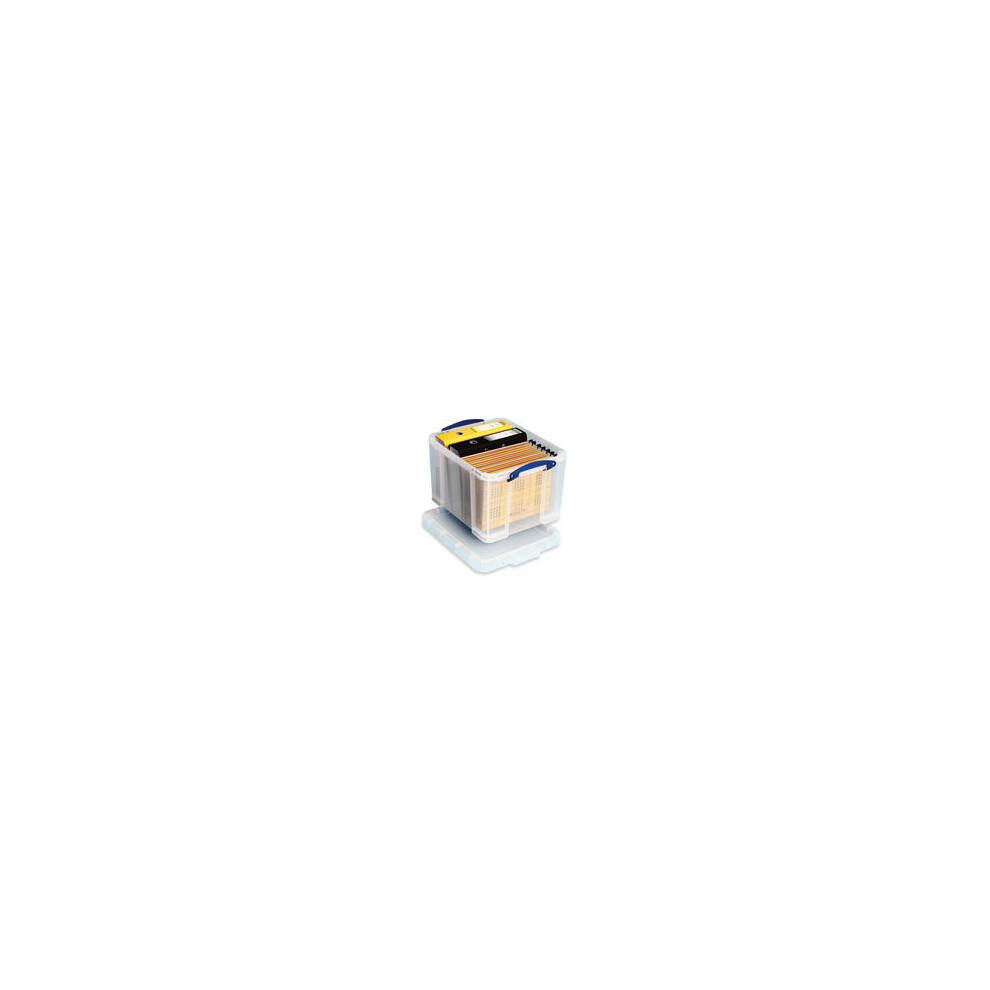 Really Useful Clear Plastic Storage Box 35 Litre