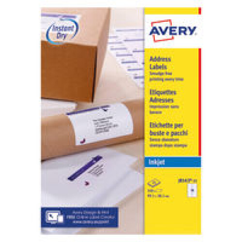 Avery J8163-25 White addressing label