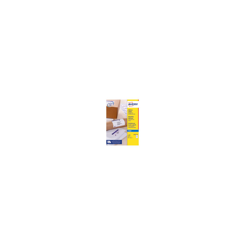Avery J8163-100 Self- Adhesive Address/Mailing Labels, 14 Labels Per A4 Sheet