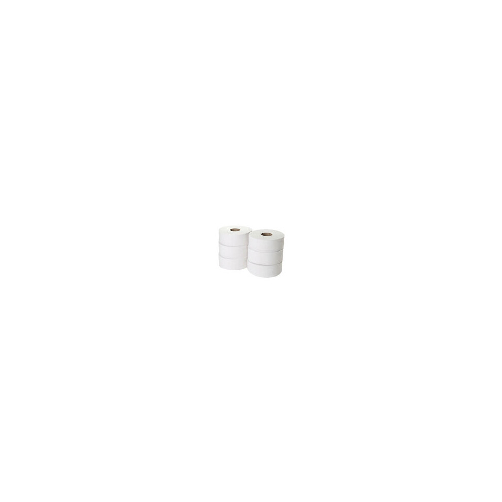 White Box 2 Ply Jumbo Toilet Roll Pk6