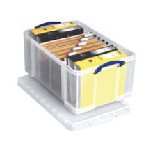 Really Useful Clear Plastic Storage Box 64 Litre