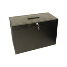 Metal home file foolscap (black)