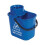 2Work Plastic Mop Bucket With Wringer 15 Litre Blue 1