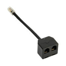 Jabra 1600-289 RJ10 2xRJ10 Black cable interface/gender adapter