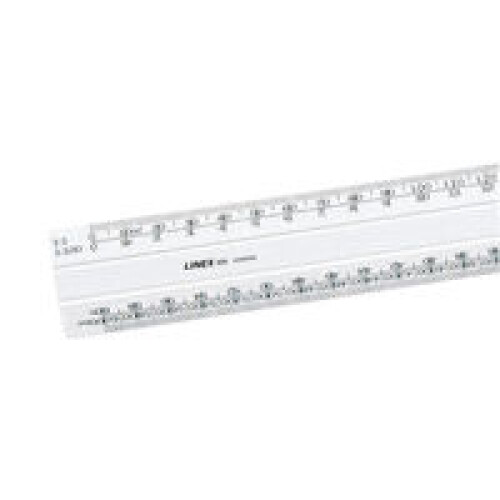 Linex SCALERULE FLAT 1:20:500 30CM 434
