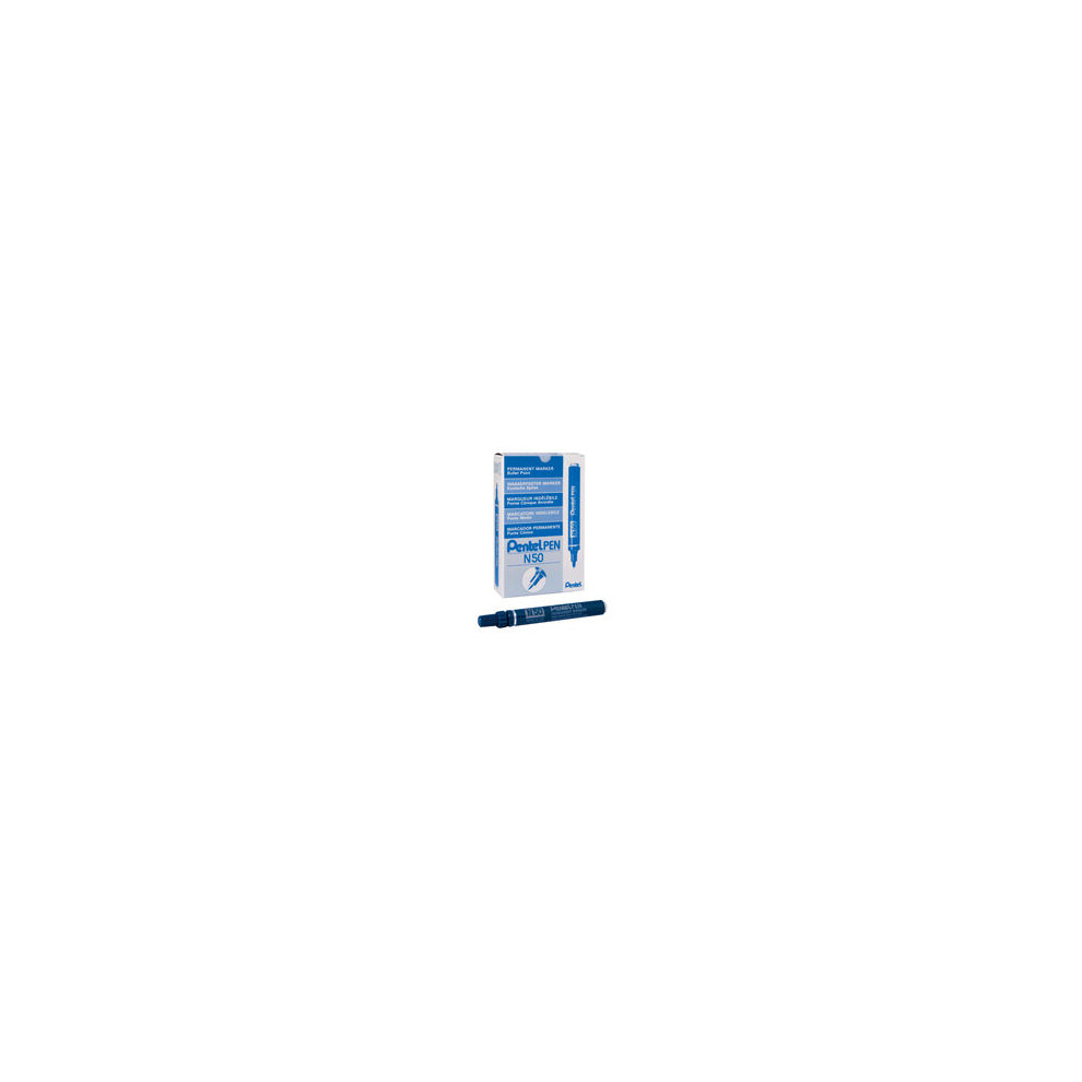 Pentel N 50 Bullet tip Blue 12pc(s) permanent marker