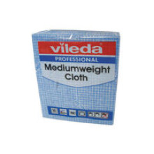 Vileda 106399 Medium Weight Cloth, Blue (Pack of 10)