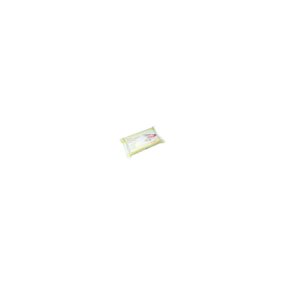 Ecoclenz EcoTech Baby Wipes Fragrance Free 60 Sheets Pack of 12 - Image 3