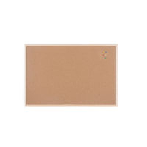 Q-Connect Cork Board Wooden Frame