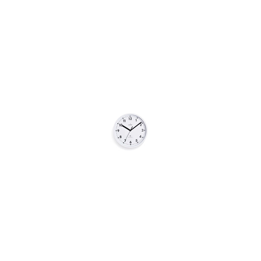 Acctim Nardo 20cm Radio Controlled White Wall Clock 74662