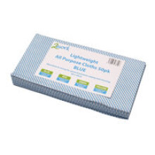 2Work All-Purpose Cloth 600x300mm Blue (Pack of 50)