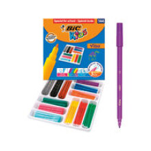 BIC Kids Visa Felt Pens - Assorted Colours, Classpack of 144