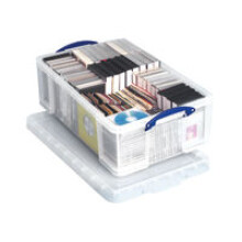 Really Useful Clear Plastic Storage Box 50 Litre