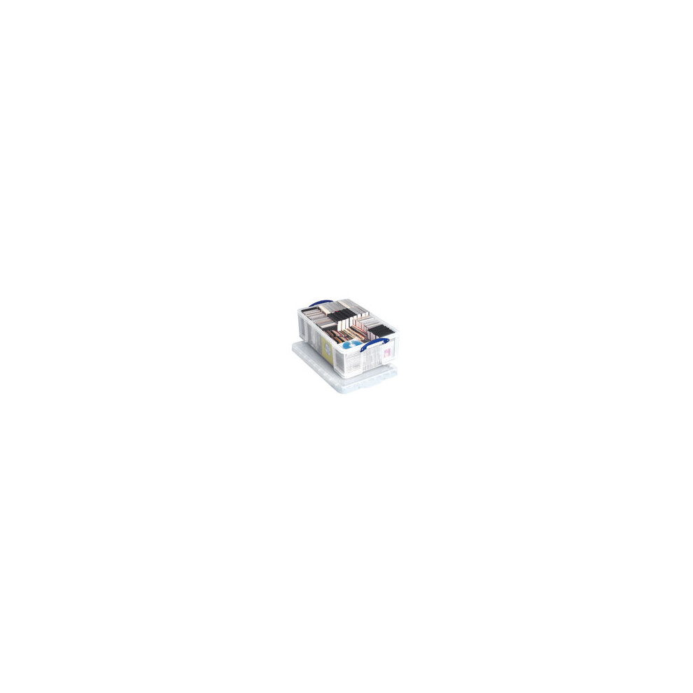 Really Useful Clear Plastic Storage Box 50 Litre