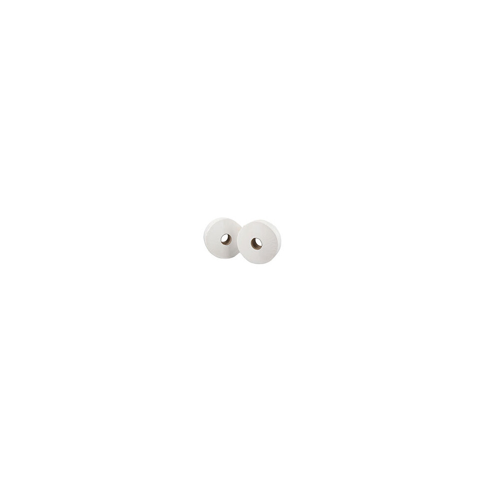 Mini Jumbo White 2-Ply Toilet Roll 150m (Pack of 12) J26150NDS