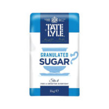 Tate and Lyle Granulated Sugar 1kg A06636 – Pure Cane Sweetness for Kitchens