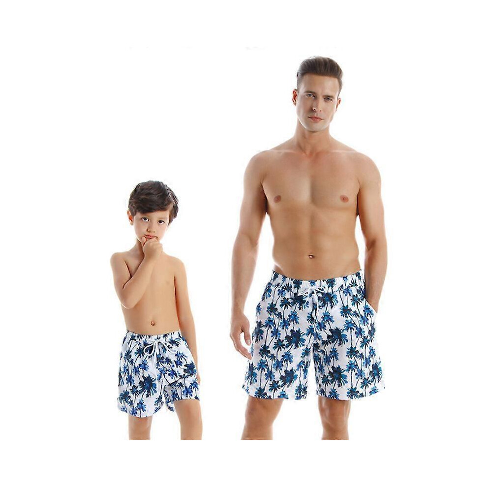 (128) Men's Parent-Child Swimwear Quick Dry Beach Shorts Children's Swimwear-image-OPC-PH2NPZJ-NEW