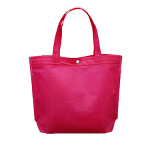 (Rose,L（36*45CM）)Bolso de Compras Plegable con Botón Reutilizable Bolso de Mano de Almacenamiento de Viaje para Mujeres