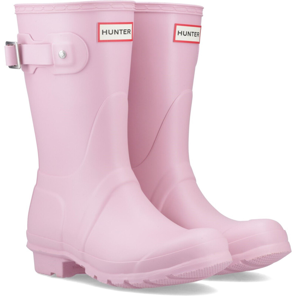 (Pink, 7 (Adults')) Hunter Original Short Rubber Women's Pink Nectar Wellington Boots