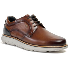 (Brown, 11 (Adults')) Pod Finch Leather Men's Cognac Lace-Up Shoes