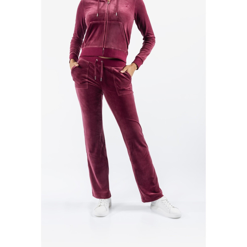 (Red, XL) Juicy Couture Del Ray Pant Polyester Women's Red Joggers