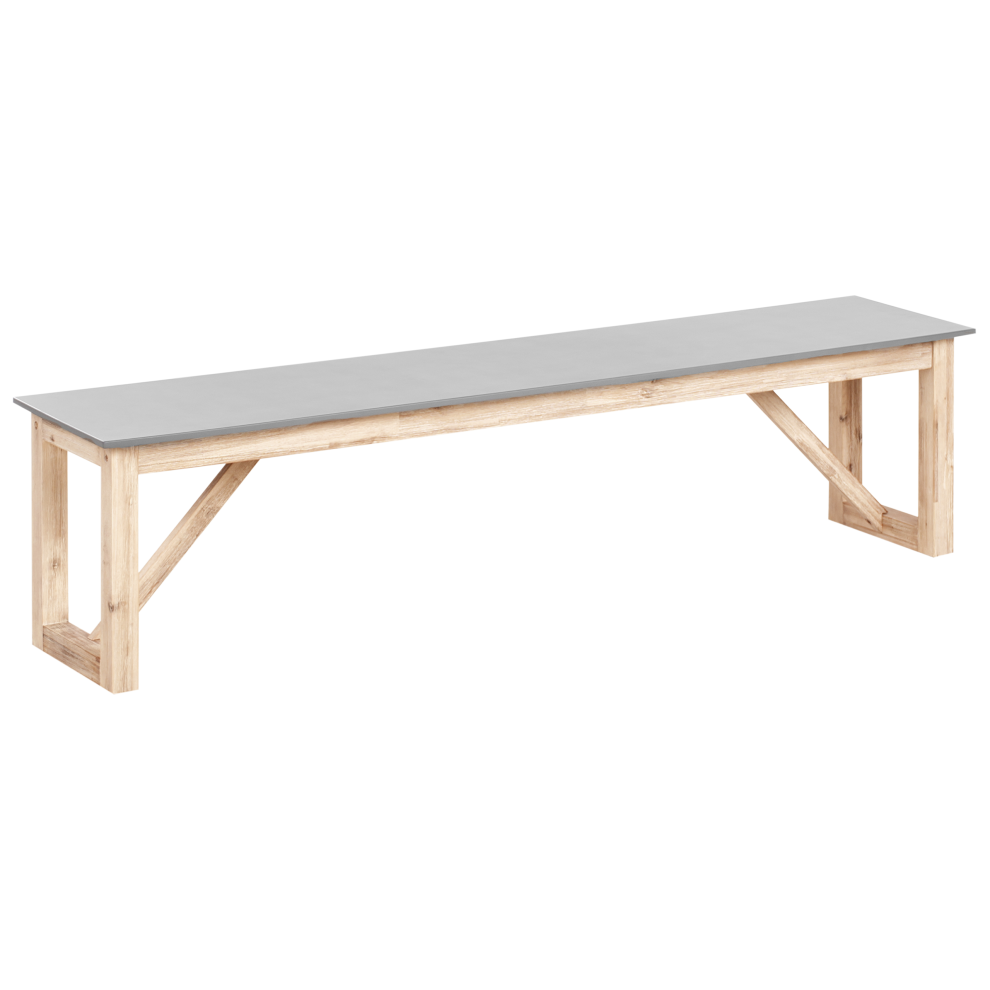 Garden Bench NOTTERI 180 cm Concrete Grey