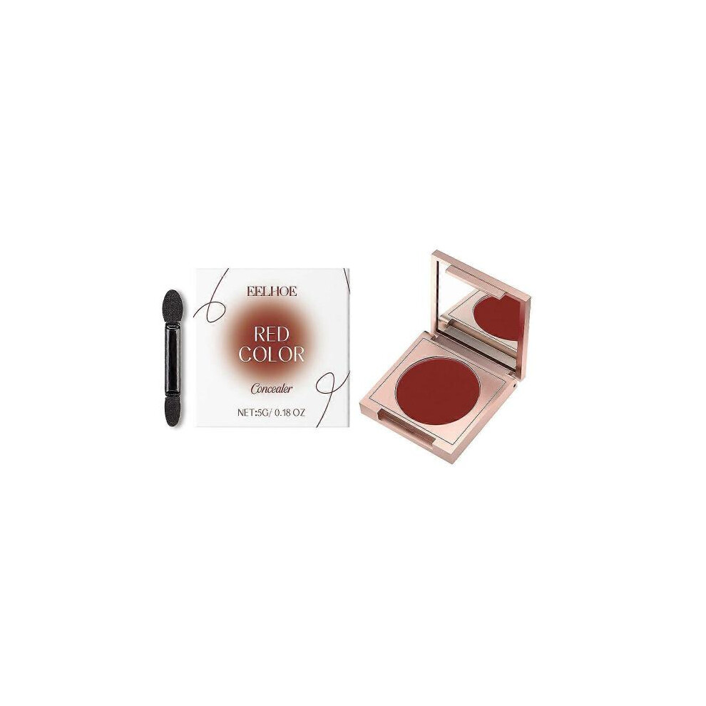 (Red) Eelhoe Concealer Texture Light Fit Smear-Proof Makeup Natural Cover Skin Blemishes Glossy Skin Care