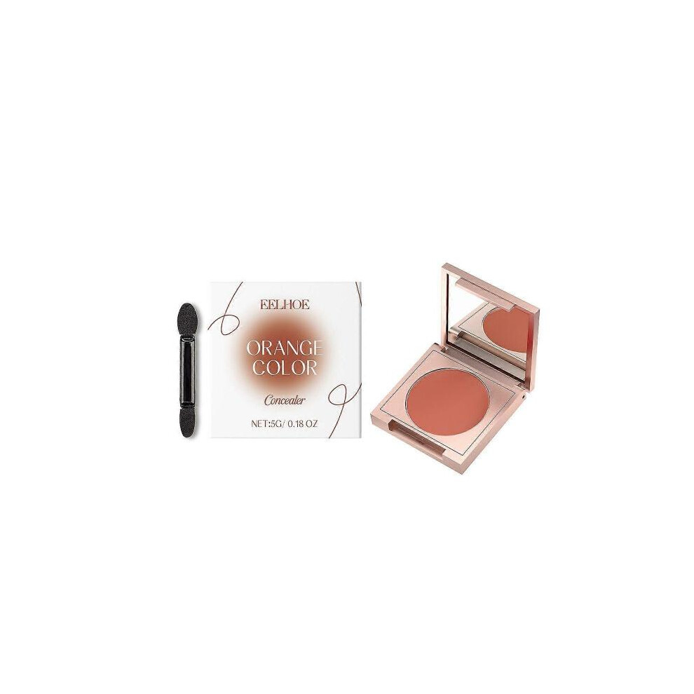 (Orange) Eelhoe Concealer Texture Light Fit Smear-Proof Makeup Natural Cover Skin Blemishes Glossy Skin Care