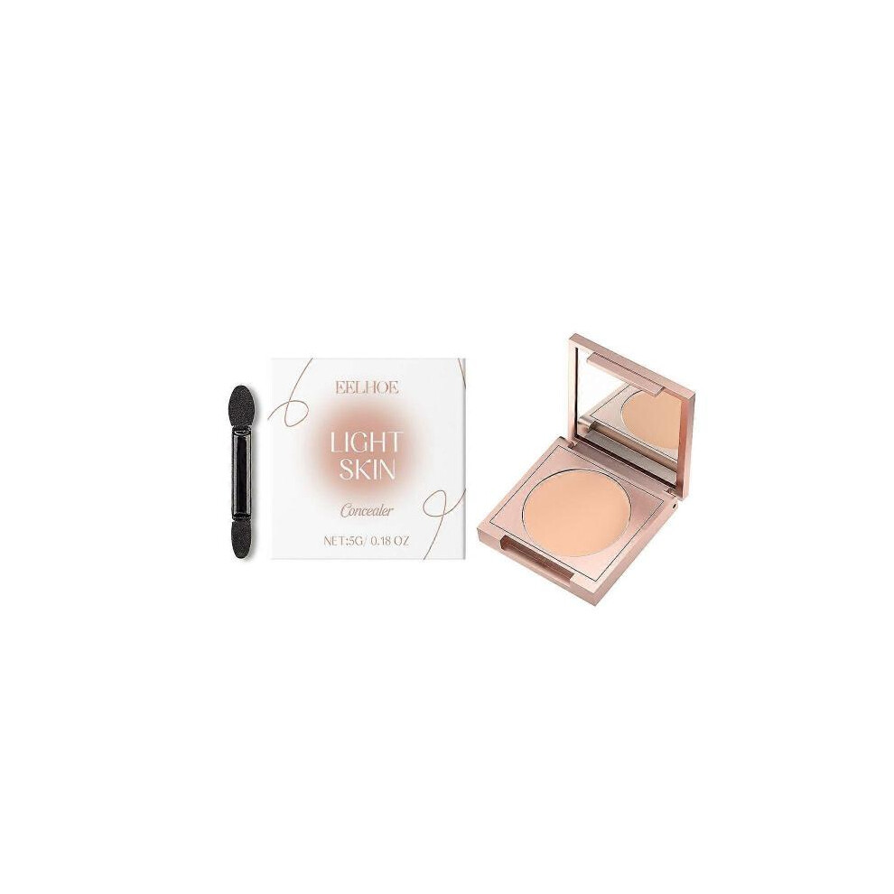 (Light Flesh Color) Eelhoe Concealer Texture Light Fit Smear-Proof Makeup Natural Cover Skin Blemishes Glossy Skin Care