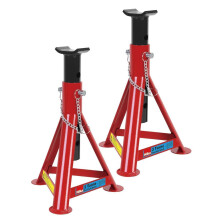 HILKA AXLE STAND 3 TON TONNE FIXED STANDS LIFT JACK 3T RED HEAVY DUTY 82430030