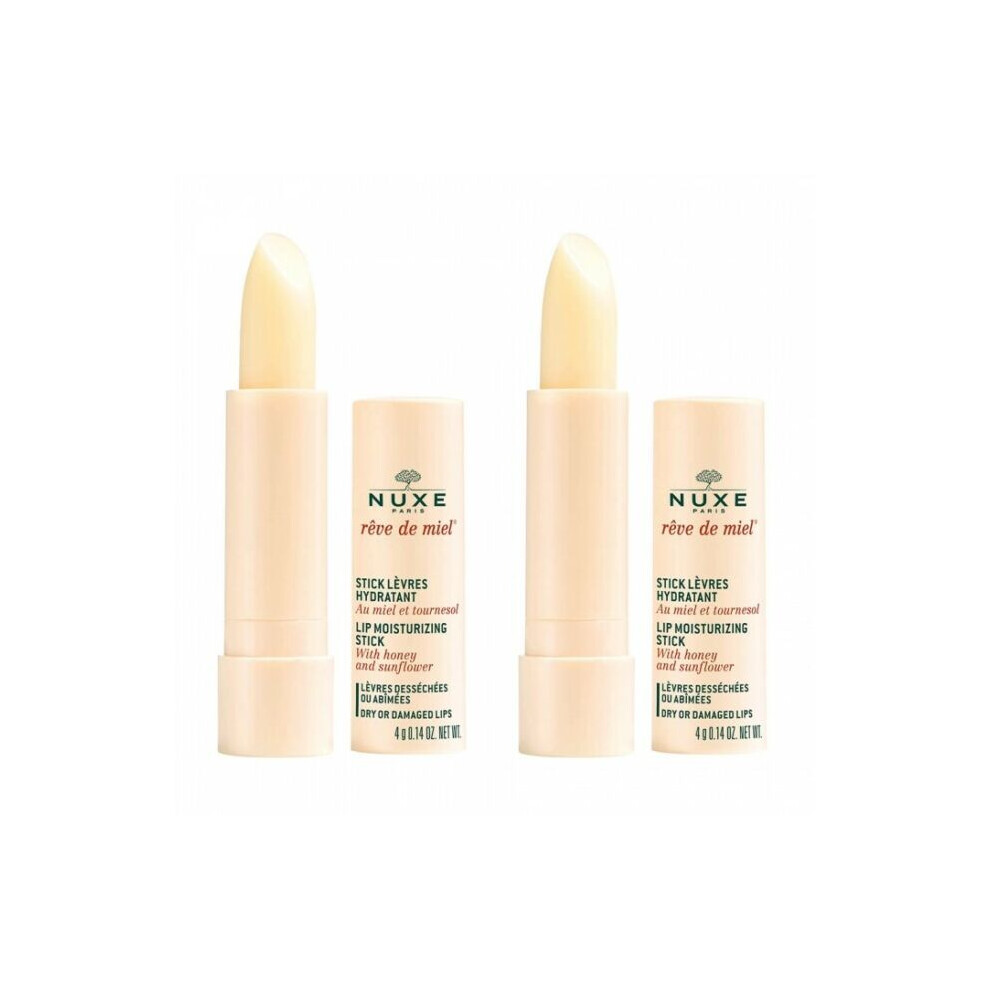 NUXE Reve De Miel Lip Stick 4g Duo Pack