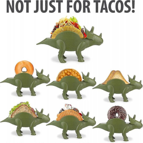 The Ultimate Dinosaur Taco Holder, Fun and Practical White Elephant Gift, Hold 2 Tacos 2