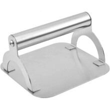 Stainless Steel Burger Press, Heavy Duty Grill Press, 5.5 Inch Burger Smasher for Griddle, Square Smash Burger Press, Grill Accessories