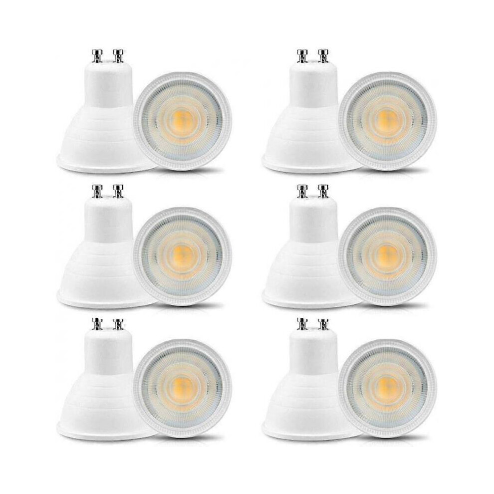 12 Pack GU10 LED Bulbs 6W 220-240V, Warm White 3000K, 600lm, Replacement for 50-60W Halogen Bulbs, Non-Dimmable, Small Light Spot, 30 Beam Angle [Ener