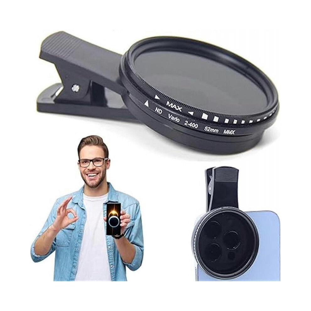 (1Pcs) Solar Eclipse Camera Lens Filter, Smartphone Solar Eclipse Imaging Photo Lens, Universal Solar Eclipse Phone Camera Filter With Clip 5004229741091