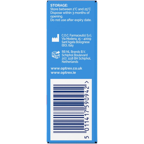 Optrex 3 Gocce oculari Optrex Dazzling Sollievo a lunga durata per occhi secchi 10 ml