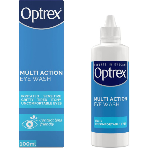 Optrex 3x Optrex Multi Action Eye Wash Revive Brightness 100 ml
