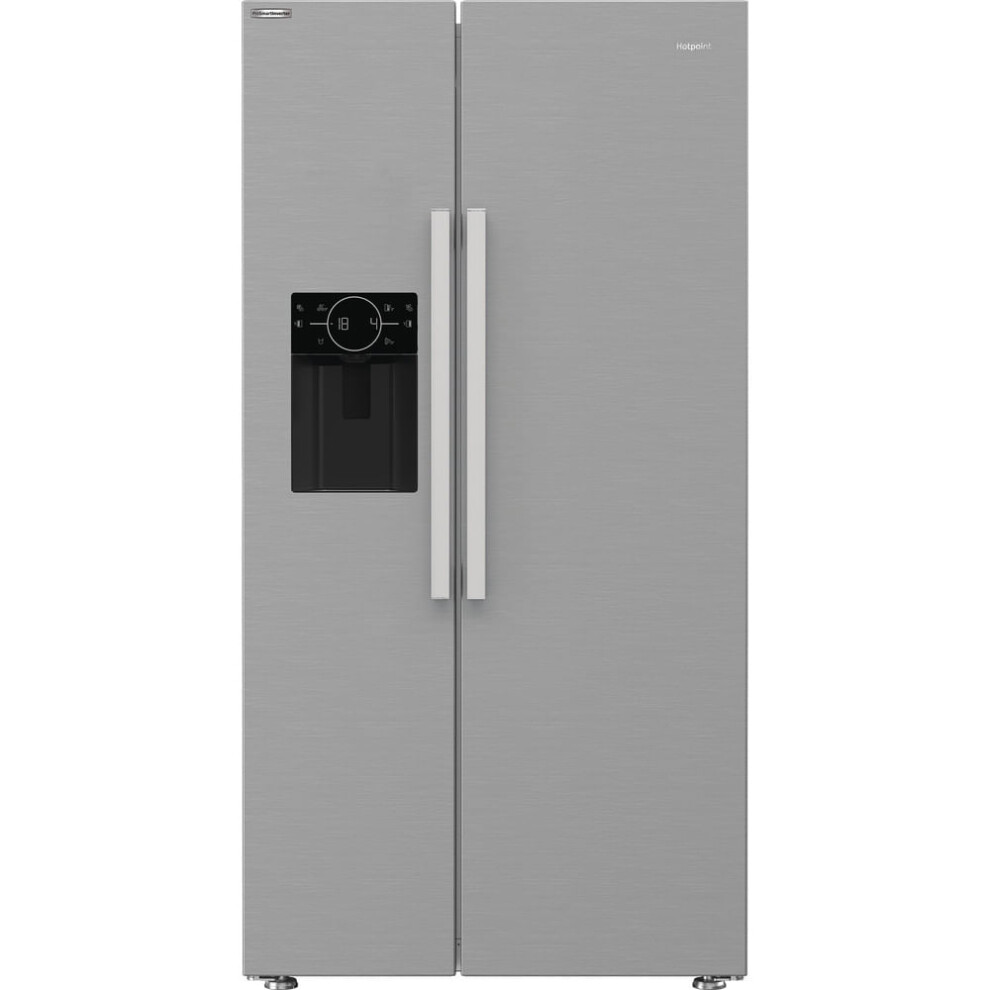 Hotpoint American Fridge Freezer With Water And Ice Dispenser - Silver