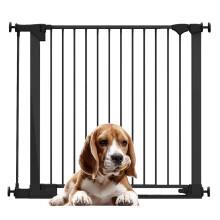 (Negro, 103cm - 110cm) Bettacare Puerta para Perros SafeStep