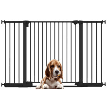 (Negro, 152cm - 159cm) Bettacare Puerta para Perros SafeStep