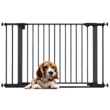 (Negro, 117cm - 124cm) Bettacare Puerta para Perros SafeStep