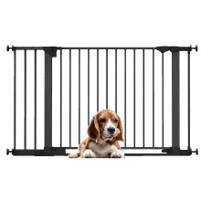(Negro, 131cm - 138cm) Bettacare Puerta para Perros SafeStep