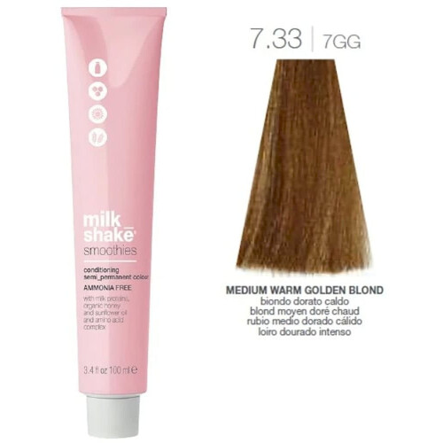 Milk Shake milk_shake Smoothies Conditioning semi_permanent colour 100 ml 7.33/7GG Medium Warm Golden Brown 2