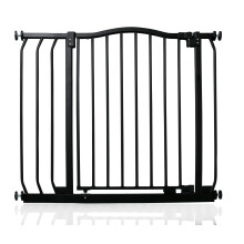 (Negro mate, 80cm - 89cm) Safetots Barrera de Tope Curvo para Bebés