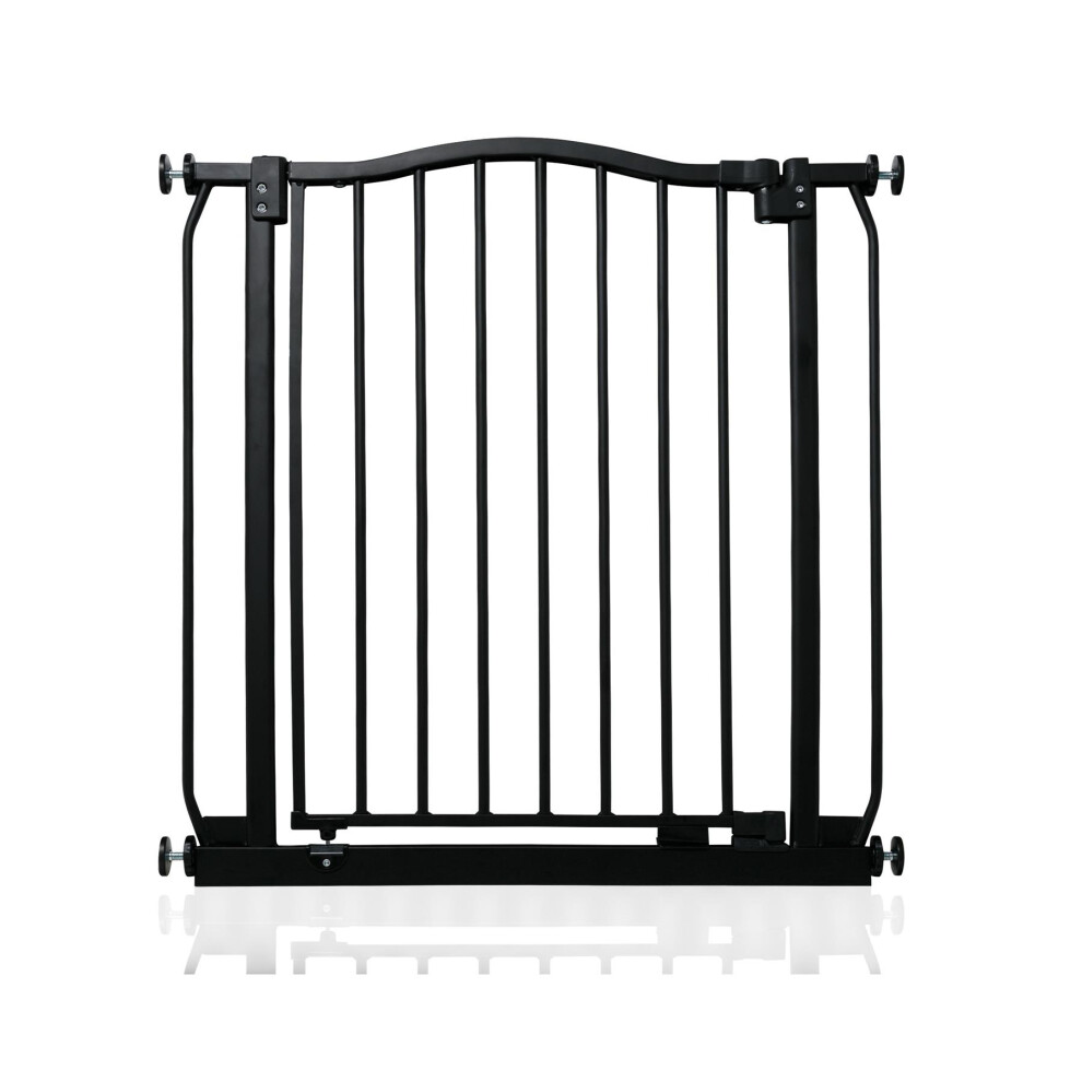 (Matt Black, 71cm - 80cm) Safetots Curved Top Safety Gate-image-OPC-PH2NZ8Q-NEW