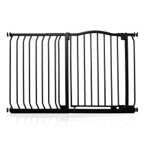 (Matt Black, 116cm - 125cm) Safetots Curved Top Safety Gate