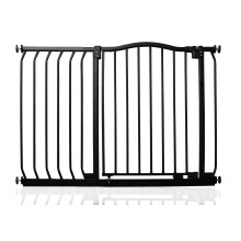 (Negro mate, 98cm - 107cm) Safetots Barrera de Tope Curvo para Bebés