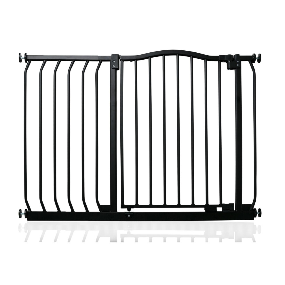 (Matt Black, 98cm - 107cm) Safetots Curved Top Safety Gate-image-OPC-PH2NZ8T-NEW